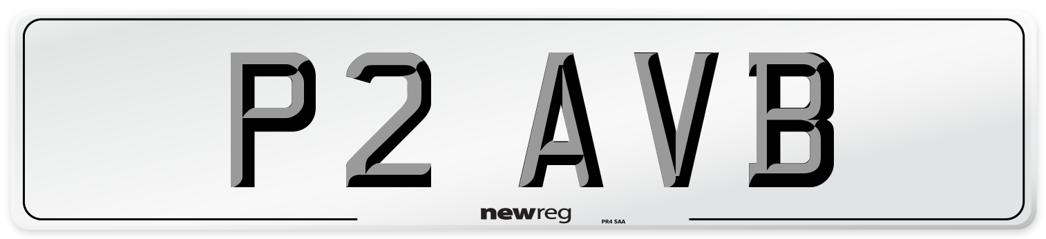 P2 AVB Number Plate from New Reg